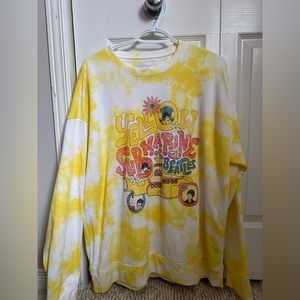 Women/Men Old Navy - The Beatles Yellow Submarine Tie-Dye Crewneck Sweatshirt XL